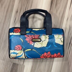 Rebecca Minkoff Blue and Red Floral Travel case